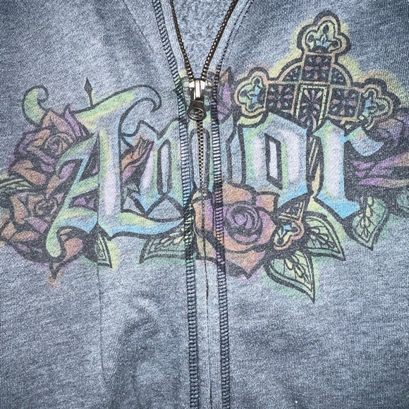 Lucky Brand size L zip up sweatshirt - Picture 2 of 4